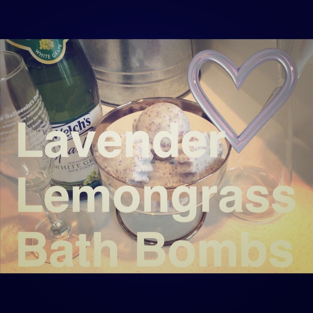 Lavender Lemongrass Bath Bombs set of 4